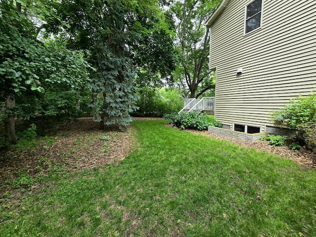 2011 117th Ln NE, Blaine, MN 55449 - view of green lawn with a deck