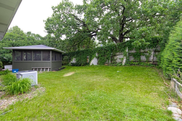 2246 Vivian Ln, Saint Paul, MN 55119 - view of yard with a sunroom
