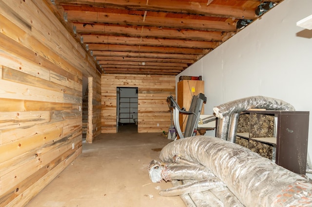 33406 151st Ave, Montgomery, MN 56069 - basement featuring wood walls