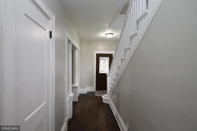 209 Cleveland St SW, Silver Lake, MN 55381 - entryway featuring wood finished floors and stairs