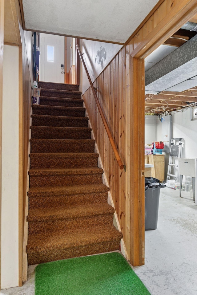 20240 Saint Croix Trl N, Scandia, MN 55073 - stairs featuring unfinished concrete flooring