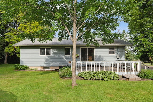 20240 Saint Croix Trl N, Scandia, MN 55073 - back of house featuring a lawn and a deck