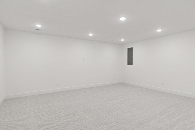 2084 Palace Ave, Saint Paul, MN 55105 - spare room with electric panel, recessed lighting, and light carpet
