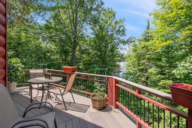 62405 Delta Lake Rd, Delta, WI 54847 - view of wooden terrace