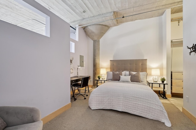 918 3rd St N Unit 210, Minneapolis, MN 55401 - bedroom with carpet flooring and a high ceiling