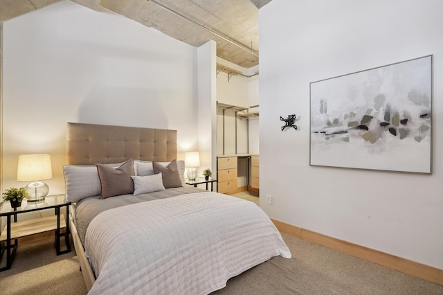 918 3rd St N Unit 210, Minneapolis, MN 55401 - bedroom with light carpet and a towering ceiling