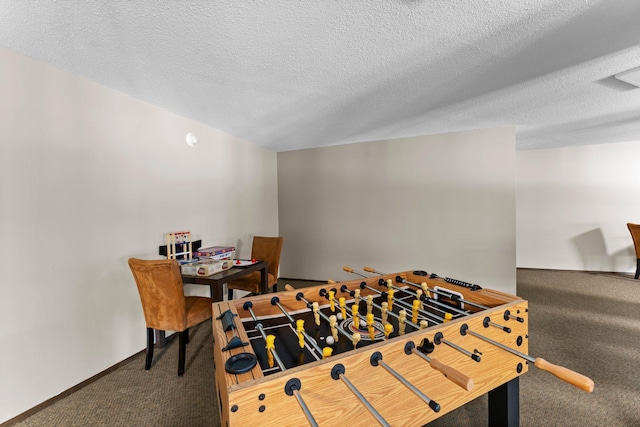 2485 Canabury Dr Unit 112, Little Canada, MN 55117 - recreation room with carpet flooring and a textured ceiling