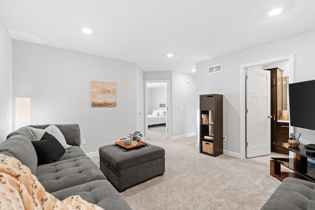 7237 Ada Dr, Lino Lakes, MN 55038 - living room with light colored carpet and recessed lighting
