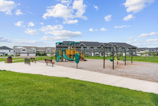 7237 Ada Dr, Lino Lakes, MN 55038 - community playground with a yard and a residential view