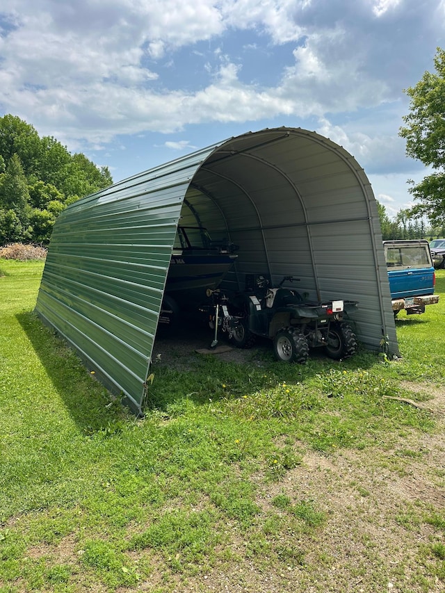 1374 State Highway 11 SE, Baudette, MN 56623 - view of outdoor structure featuring a carport