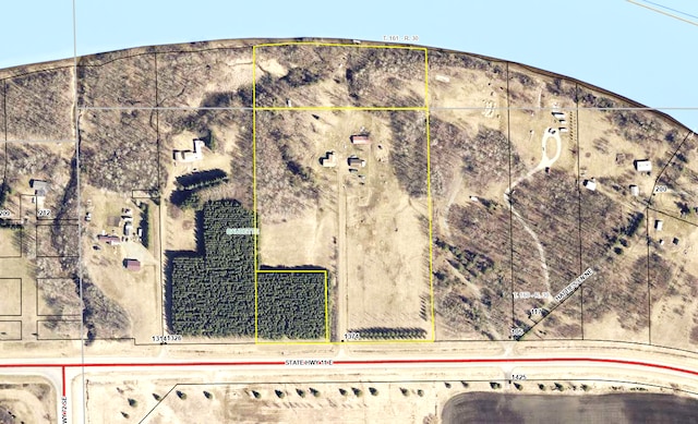1374 State Highway 11 SE, Baudette, MN 56623 - aerial overview of property's location with property boundaries highlighted