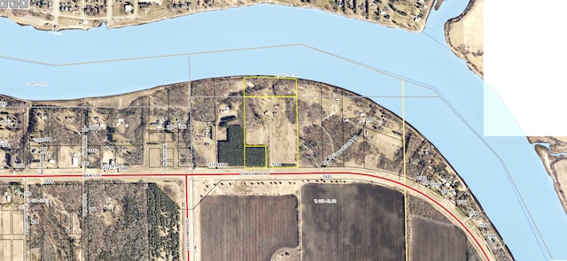 1374 State Highway 11 SE, Baudette, MN 56623 - aerial overview of property's location featuring property parcel outlined