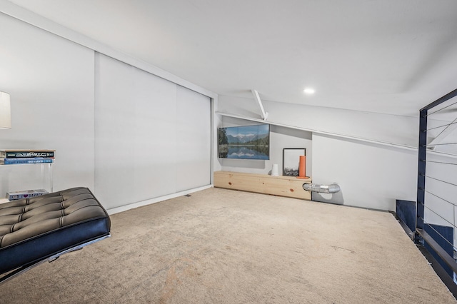 730 Stinson Blvd Unit 504, Minneapolis, MN 55413 - carpeted home theater featuring recessed lighting and lofted ceiling