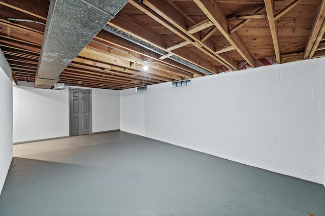 6781 Plaza Curv NE, Fridley, MN 55432 - finished basement featuring concrete block wall