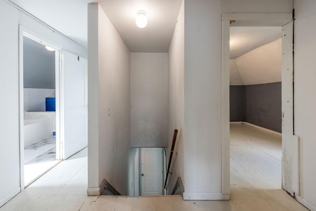 610 2nd St SW, Wadena, MN 56482 - corridor with lofted ceiling