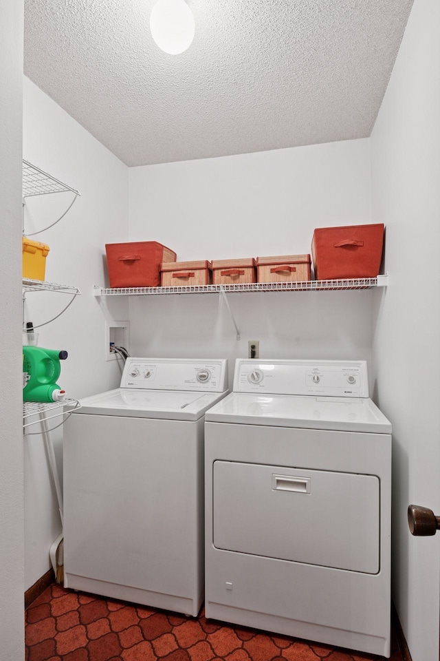 1648 Comstock Ln N, Plymouth, MN 55447 - washroom featuring independent washer and dryer and a textured ceiling