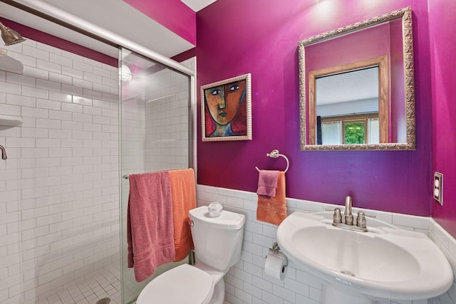 1648 Comstock Ln N, Plymouth, MN 55447 - bathroom with a stall shower and wainscoting