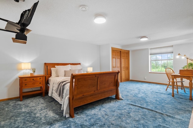 360 Karens Way NW, Alexandria, MN 56308 - carpeted bedroom with baseboards and a textured ceiling
