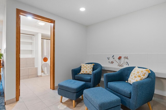 360 Karens Way NW, Alexandria, MN 56308 - living area featuring light tile patterned floors and recessed lighting