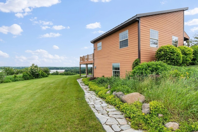 360 Karens Way NW, Alexandria, MN 56308 - view of green lawn featuring a deck