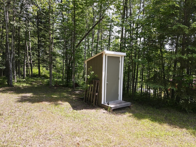 41251 Turtle Lake Rd, Stokes Twp, MN 56628 - view of shed with a view of trees