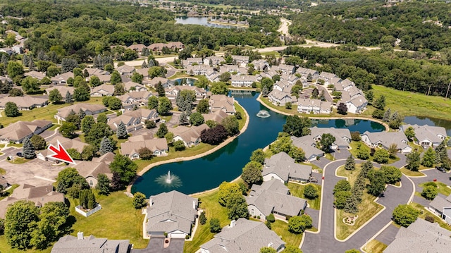 1954 Topaz Pointe Ln SW, Rochester, MN 55902 - aerial view of residential area with a nearby body of water