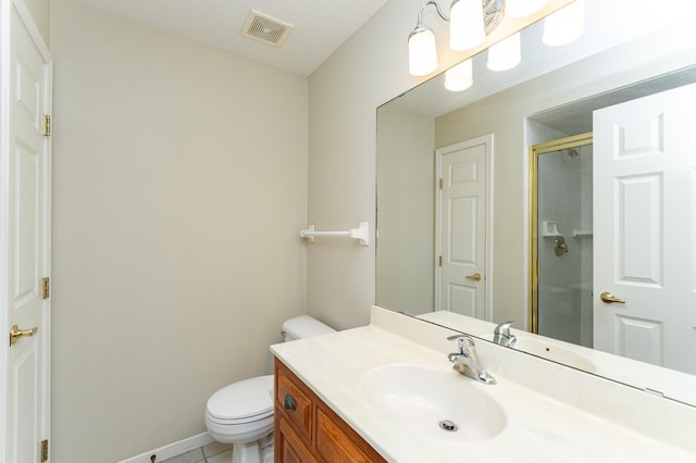 1954 Topaz Pointe Ln SW, Rochester, MN 55902 - bathroom featuring vanity, a shower stall, and tile patterned flooring