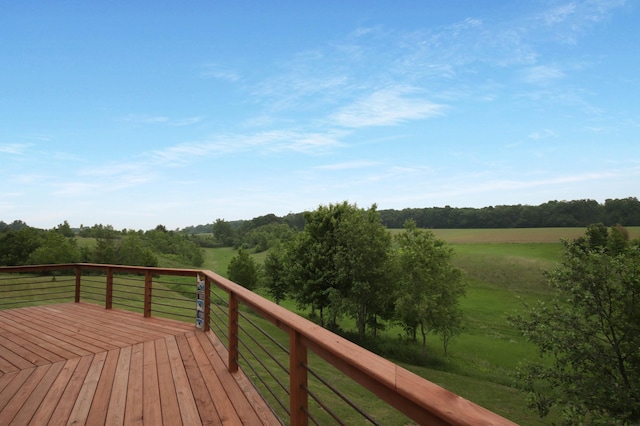 615 18th St, Prairie Lake Twp, WI 54728 - deck featuring a lawn