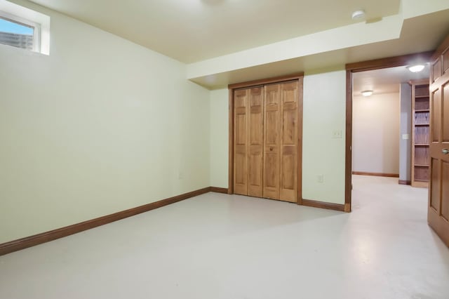 615 18th St, Prairie Lake Twp, WI 54728 - below grade area with baseboards