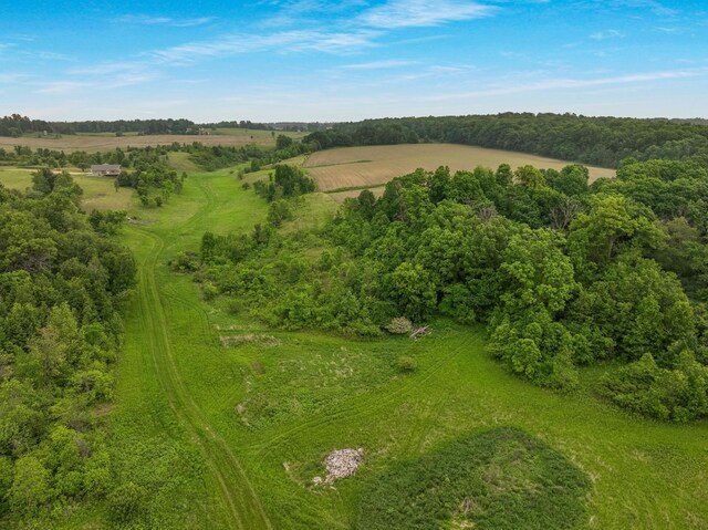 615 18th St, Prairie Lake Twp, WI 54728 - aerial view of property and surrounding area featuring rural landscape
