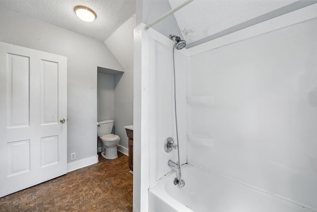 870 Clark St, Saint Paul, MN 55130 - bathroom featuring a textured ceiling and shower / tub combination
