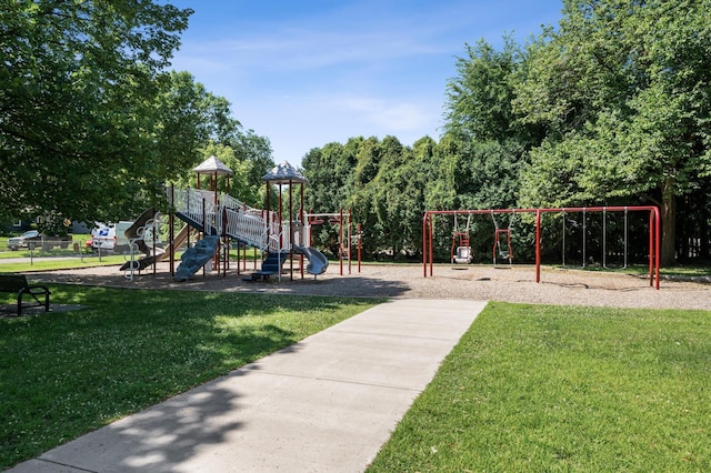 3420 Parkview Blvd, Robbinsdale, MN 55422 - community jungle gym with a lawn