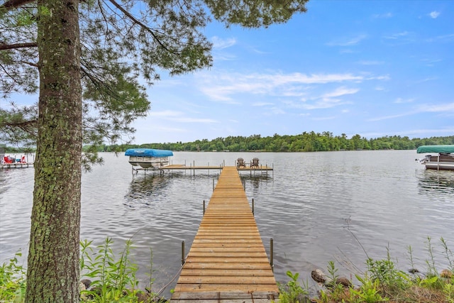 25761 Echo Bay Rd, Bay Lake Twp, MN 56444 - dock featuring a water view