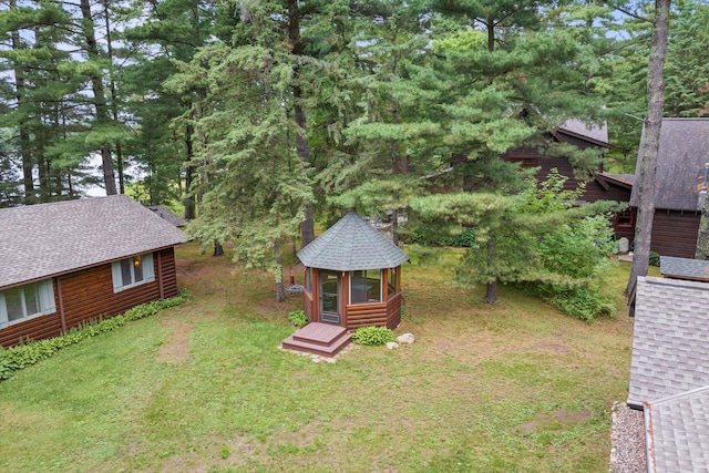 25761 Echo Bay Rd, Bay Lake Twp, MN 56444 - view of grassy yard with an outbuilding