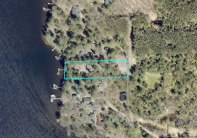 25761 Echo Bay Rd, Bay Lake Twp, MN 56444 - map / location with property boundaries highlighted