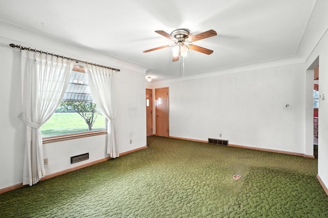 8775 County Road 10 E, Waconia, MN 55387 - empty room featuring healthy amount of natural light, ceiling fan, and carpet flooring