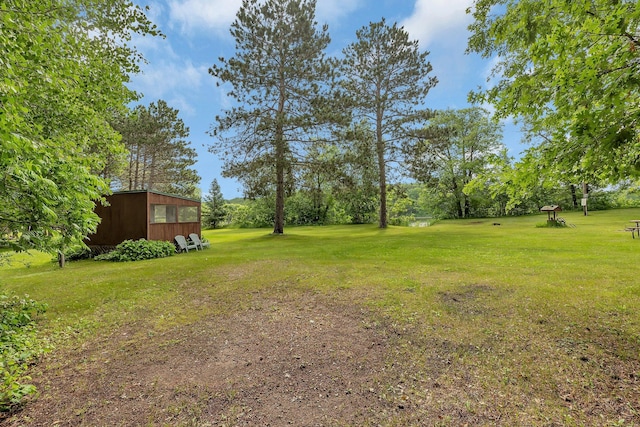 38071 248th St, Hillman, MN 56338 - view of grassy yard featuring view of scattered trees