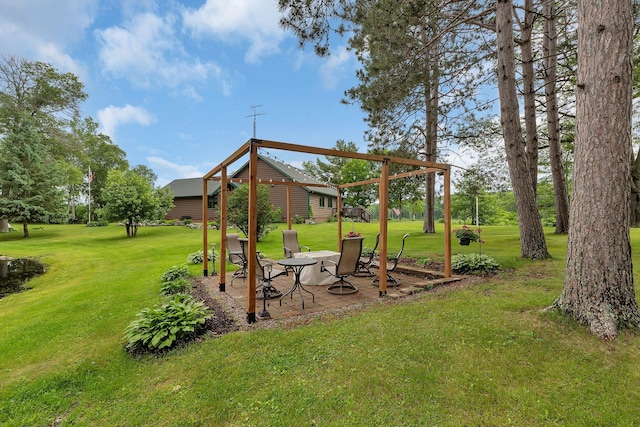 38071 248th St, Hillman, MN 56338 - view of green lawn with a patio
