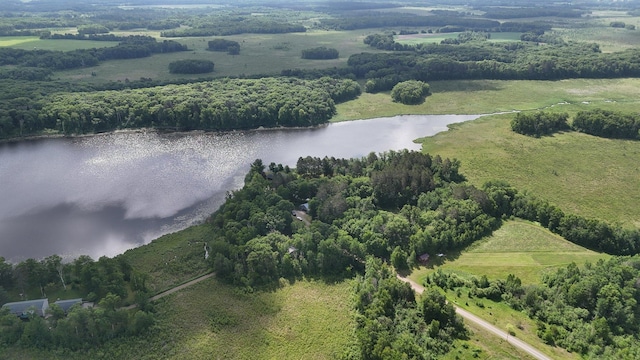 38071 248th St, Hillman, MN 56338 - aerial view of property and surrounding area featuring a large body of water
