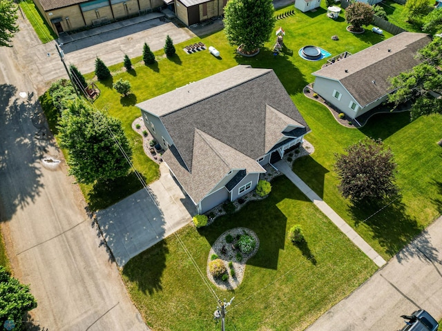 210 1st St, Arthur, ND 58006 - aerial view of property and surrounding area