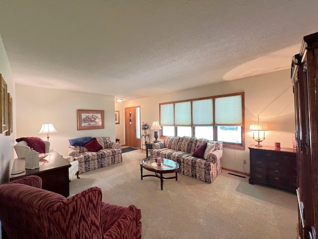 1804 7th St SW, Willmar, MN 56201 - living area with light colored carpet and a textured ceiling