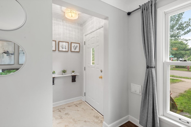 6045 Oakland Ave, Minneapolis, MN 55417 - entrance foyer featuring baseboards and marble finish floors