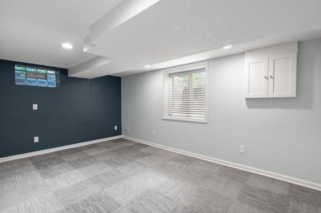 6045 Oakland Ave, Minneapolis, MN 55417 - basement with recessed lighting and carpet