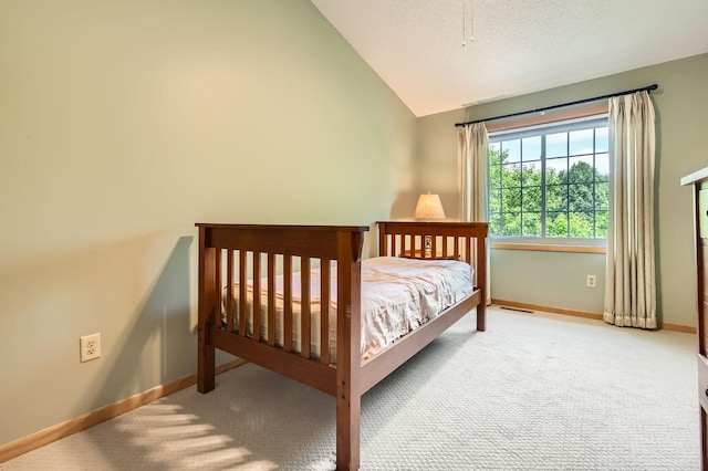 2225 Ranchview Ln N Unit 5, Plymouth, MN 55447 - carpeted bedroom featuring vaulted ceiling and baseboards