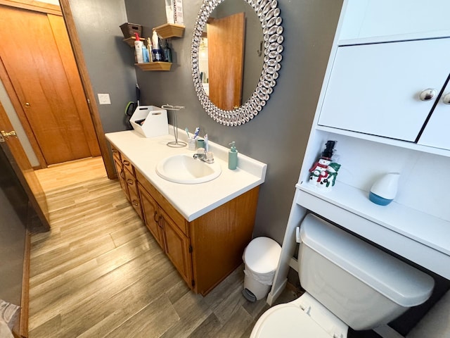 1908 Summit Ave, Worthington, MN 56187 - bathroom with wood finished floors and vanity