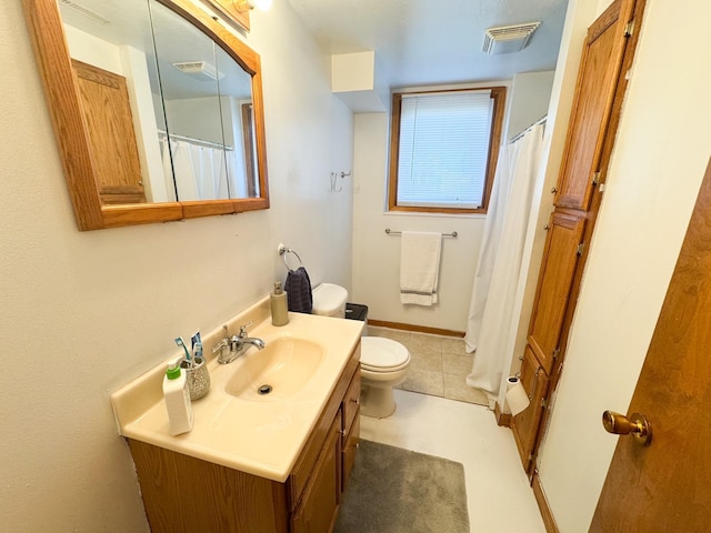 1908 Summit Ave, Worthington, MN 56187 - bathroom with vanity and a shower with shower curtain