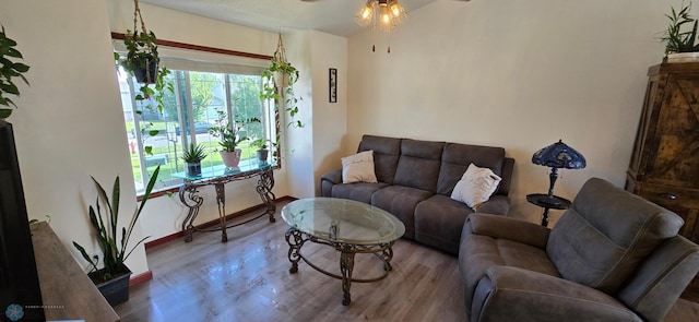 961 39 1/2 Ave W, West Fargo, ND 58078 - living room featuring wood finished floors and ceiling fan