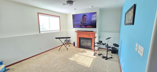 961 39 1/2 Ave W, West Fargo, ND 58078 - home office featuring a glass covered fireplace and carpet
