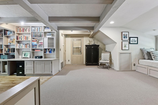 10301 Brunswick Cir, Bloomington, MN 55438 - living area featuring light carpet and recessed lighting