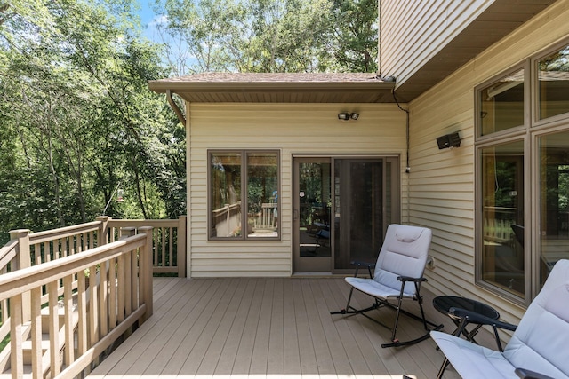 13756 Skyline Cir, Louisville Twp, MN 55379 - view of wooden deck